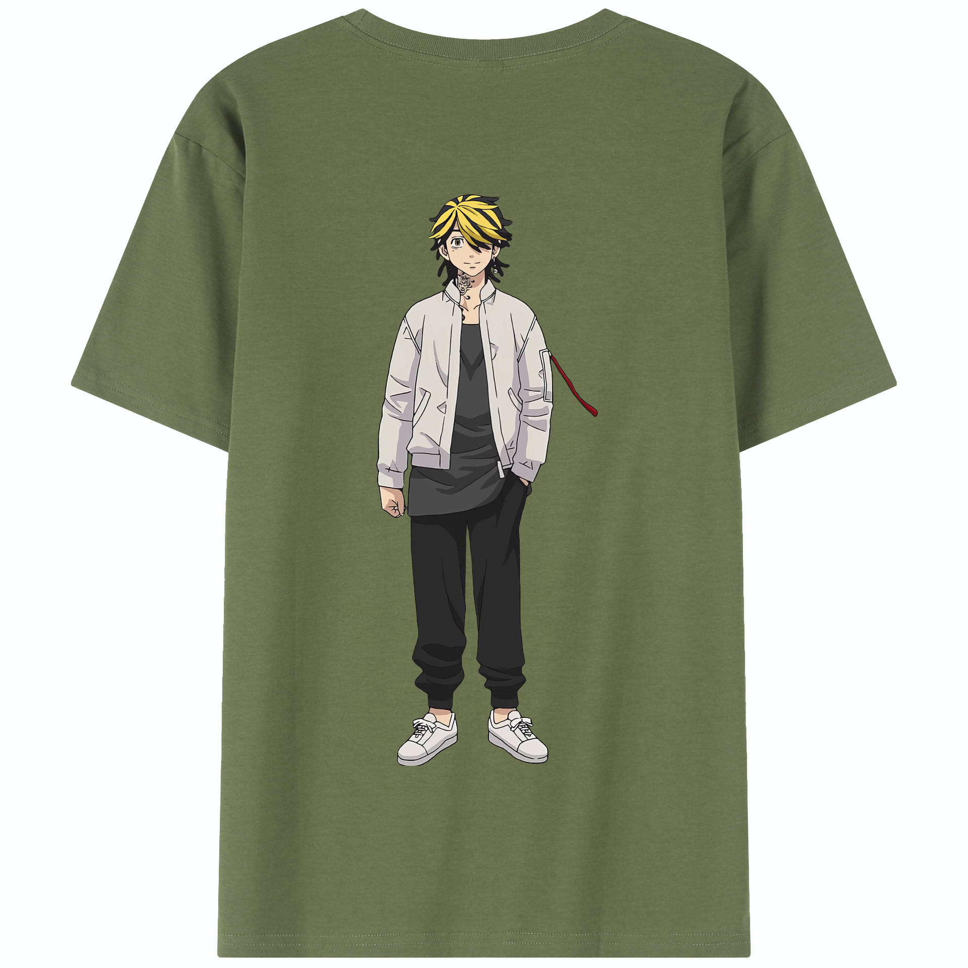 （画像用） 東京リベンジャーズ Tokyo Revengers 綿100％半袖Tシャツ（背面プリント）